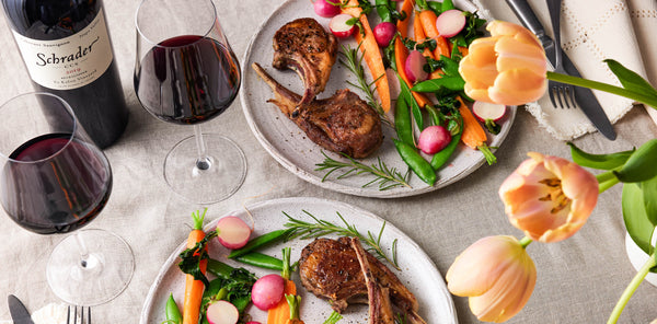 Spring Pairing: Rosemary Lamb Chops with Spring Vegetables