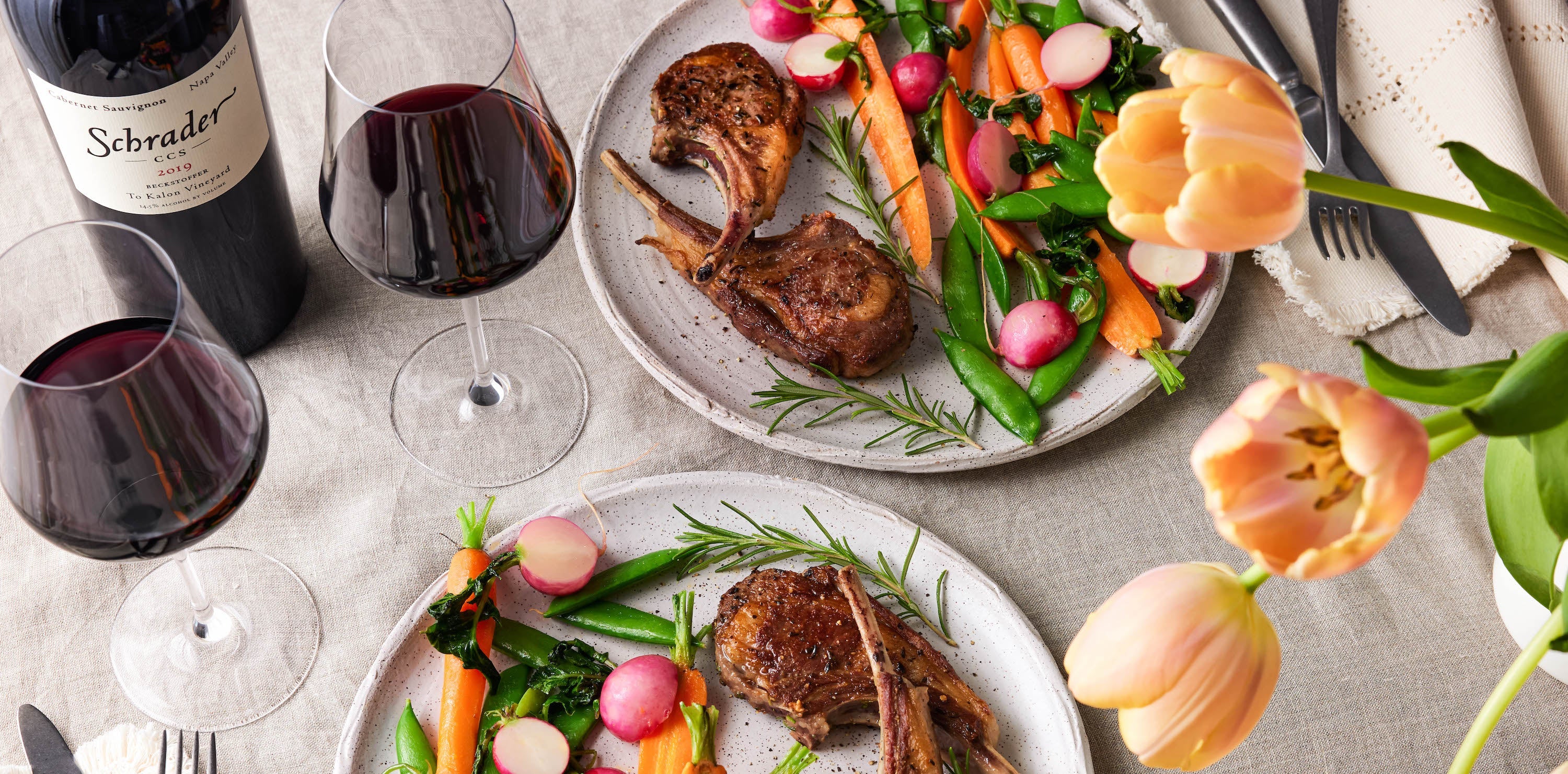 Spring Pairing: Rosemary Lamb Chops – Schrader Cellars