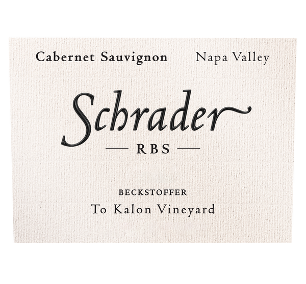 Front label of 2012 Schrader To Kalon RBS Cabernet Sauvignon 3L