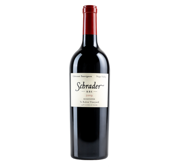 A bottle of 2019 schrader rbs on a grey background
