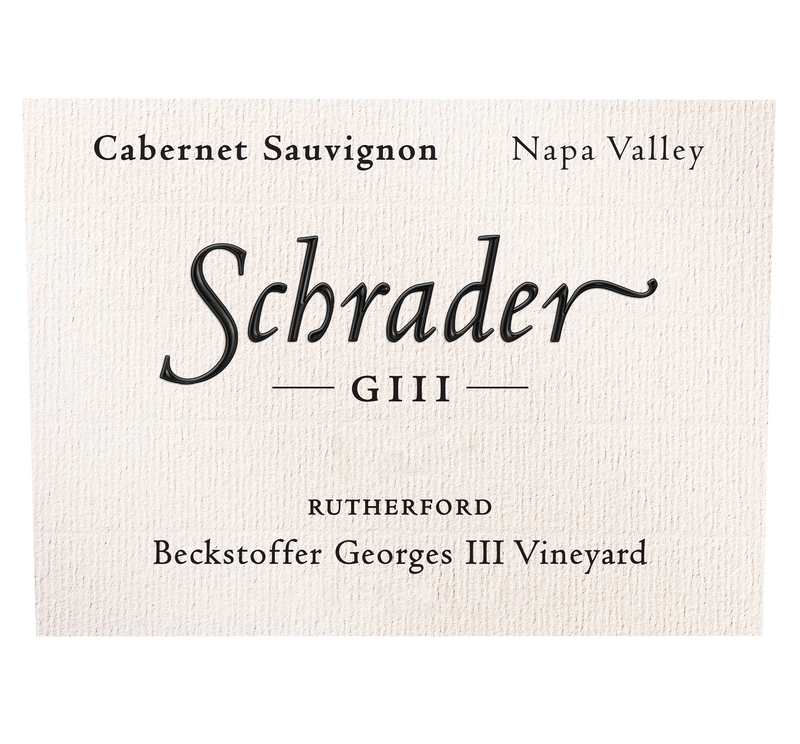 Front label of 2008 Schrader Georges III GIII Cabernet Sauvignon 3L