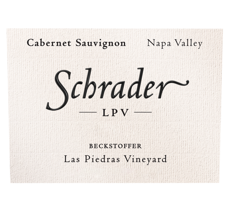 Front label of 2016 Schrader Las Piedras  LPV Cabernet Sauvignon 3L