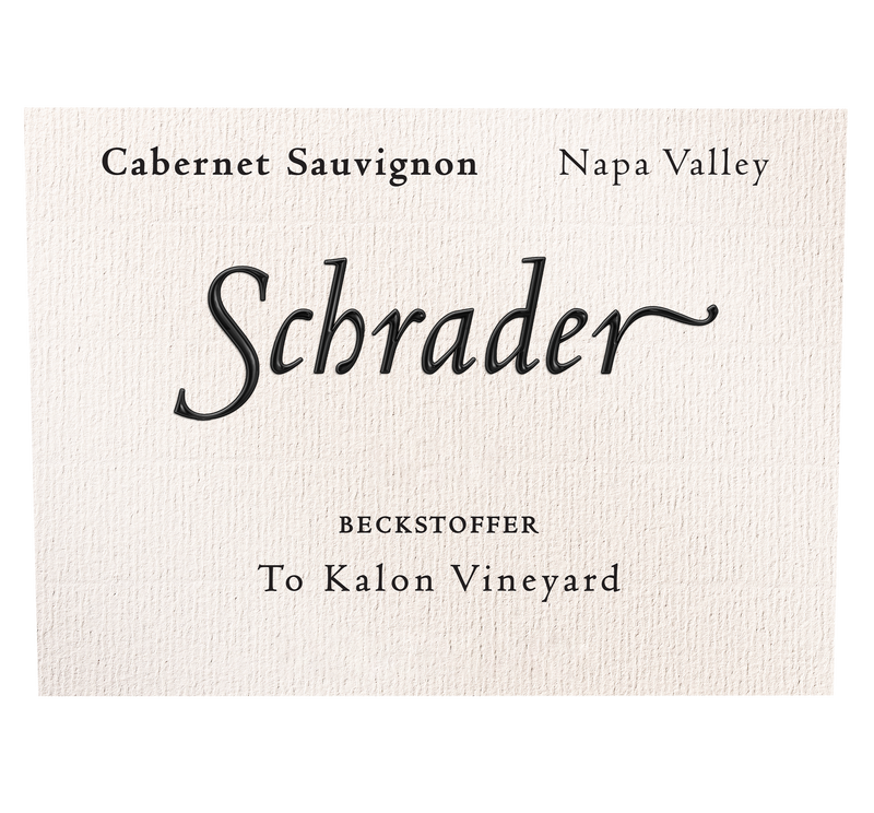 Front label of 2003 Schrader Beckstoffer To Kalon Cabernet Sauvignon 6L